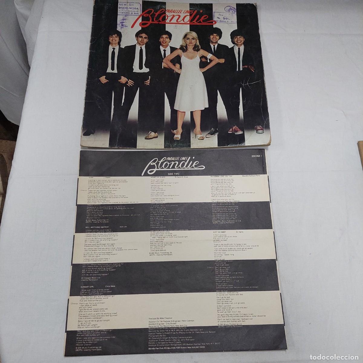 Discos de vinilo: Portada y funda de LP disco blondie parallel lines - Foto 1