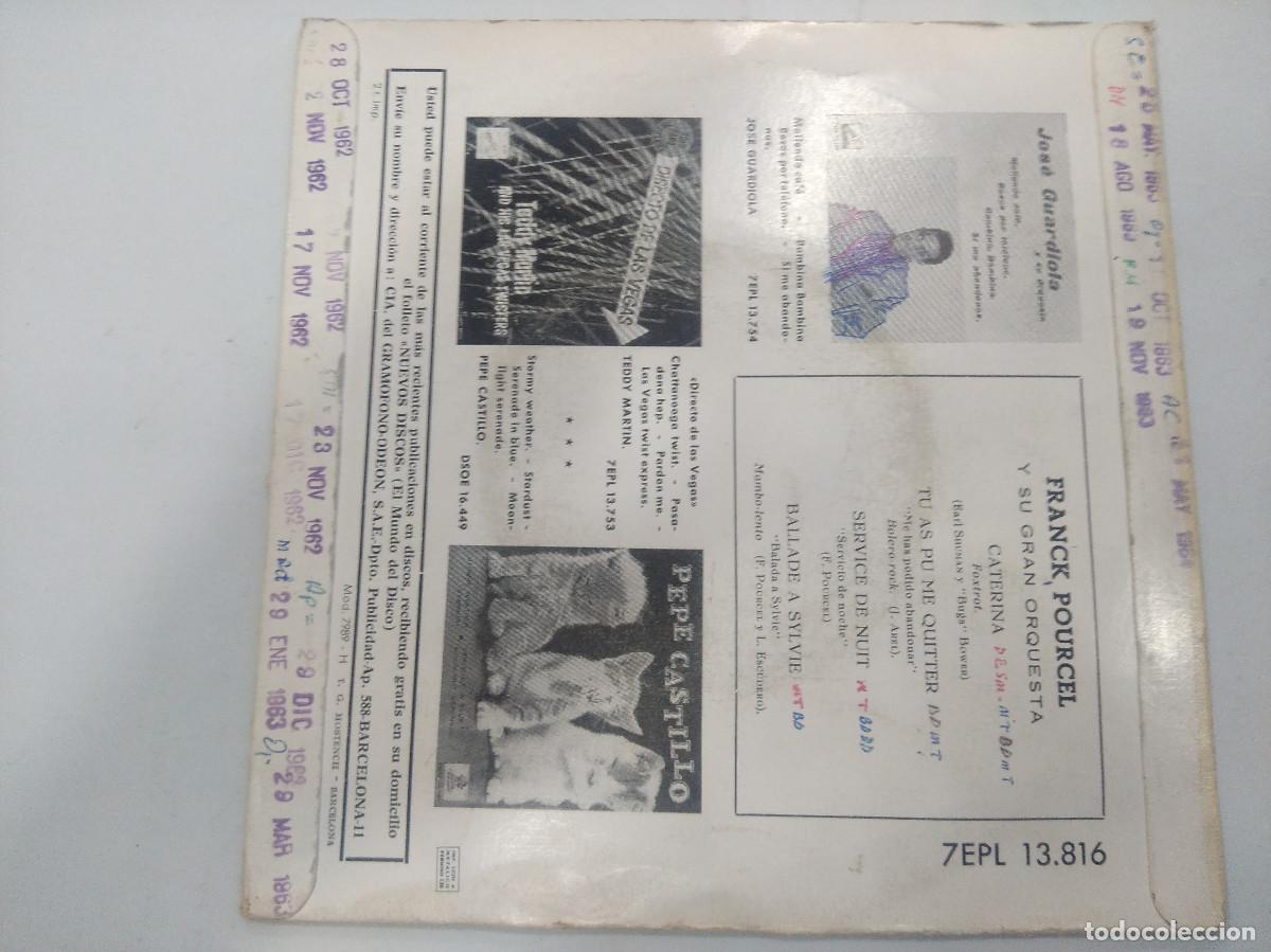 Discos de vinilo: FRANCK POURCEL/CATERINA/SINGLE. - Foto 3