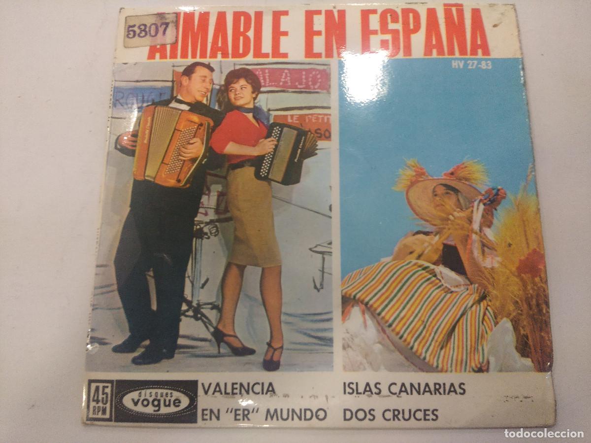 Discos de vinilo: AIMABLE/VALENCIA/SINGLE. - Foto 1