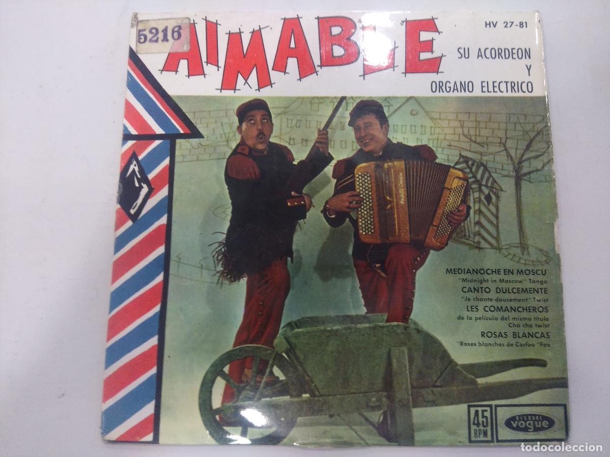 Discos de vinilo: AIMABLE/MEDIANOCHE EN MOSCU/SINGLE. - Foto 1