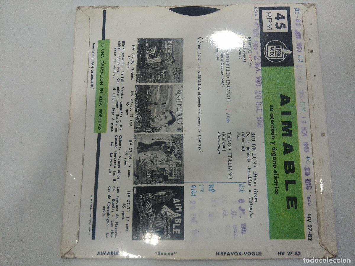 Discos de vinilo: AIMABLE/ROMEO/SINGLE. - Foto 3