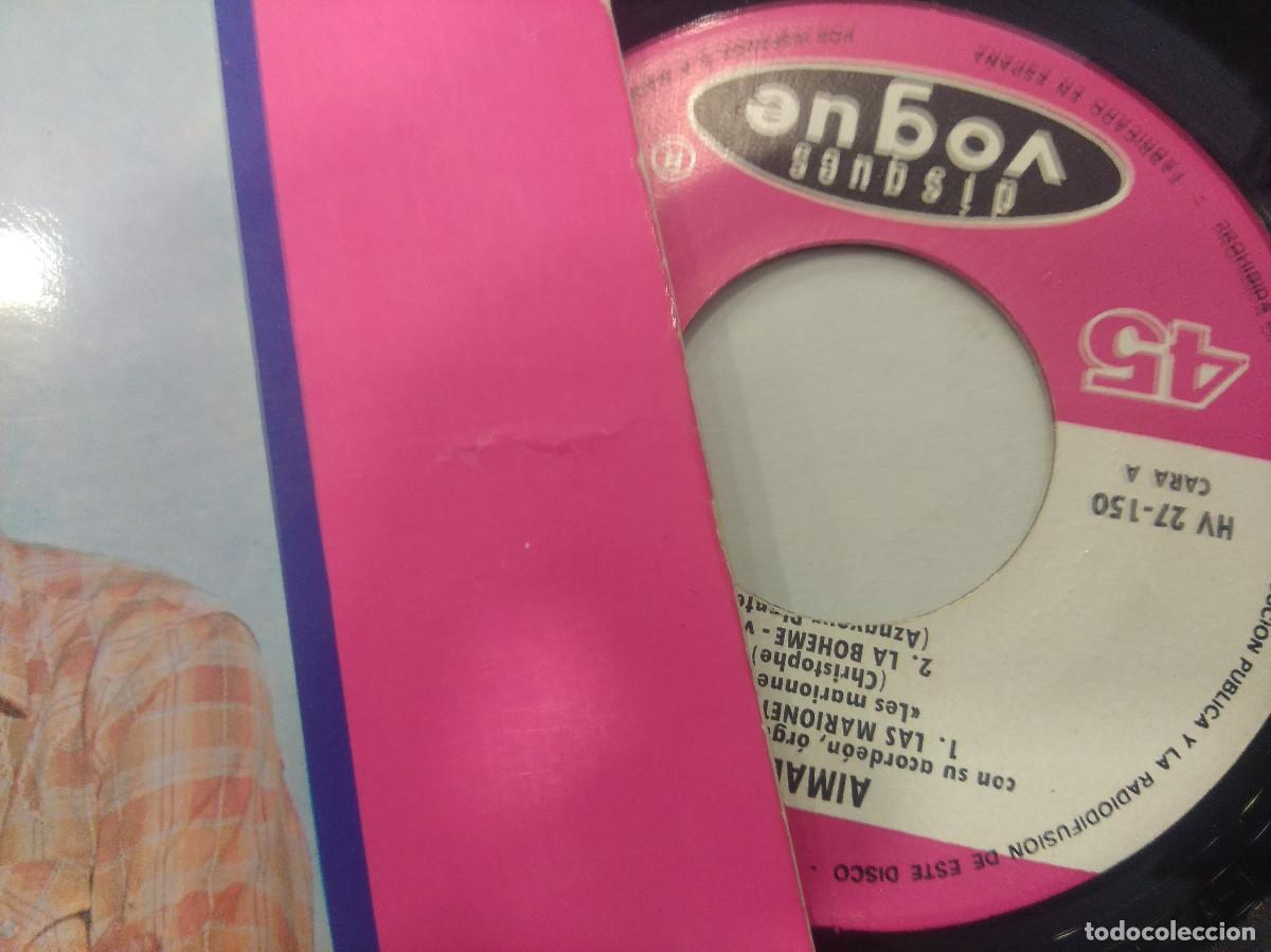 Discos de vinilo: AIMABLE/LAS MARIONETAS/SINGLE. - Foto 2