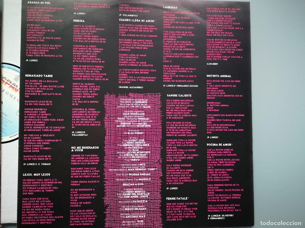 Discos de vinilo: LP LOS ROMEOS SANGRE CALIENTE - Foto 3