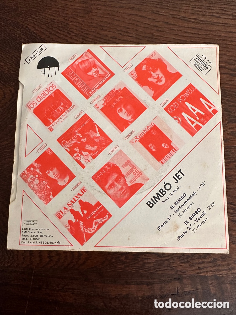 Discos de vinilo: EL BIMBO JET 1974 ODEON - Foto 2