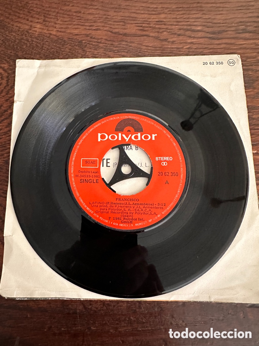 Discos de vinilo: FRANCISCO / LATINO - AC&Eacute;RCATE 1981 POLYDOR - Foto 4
