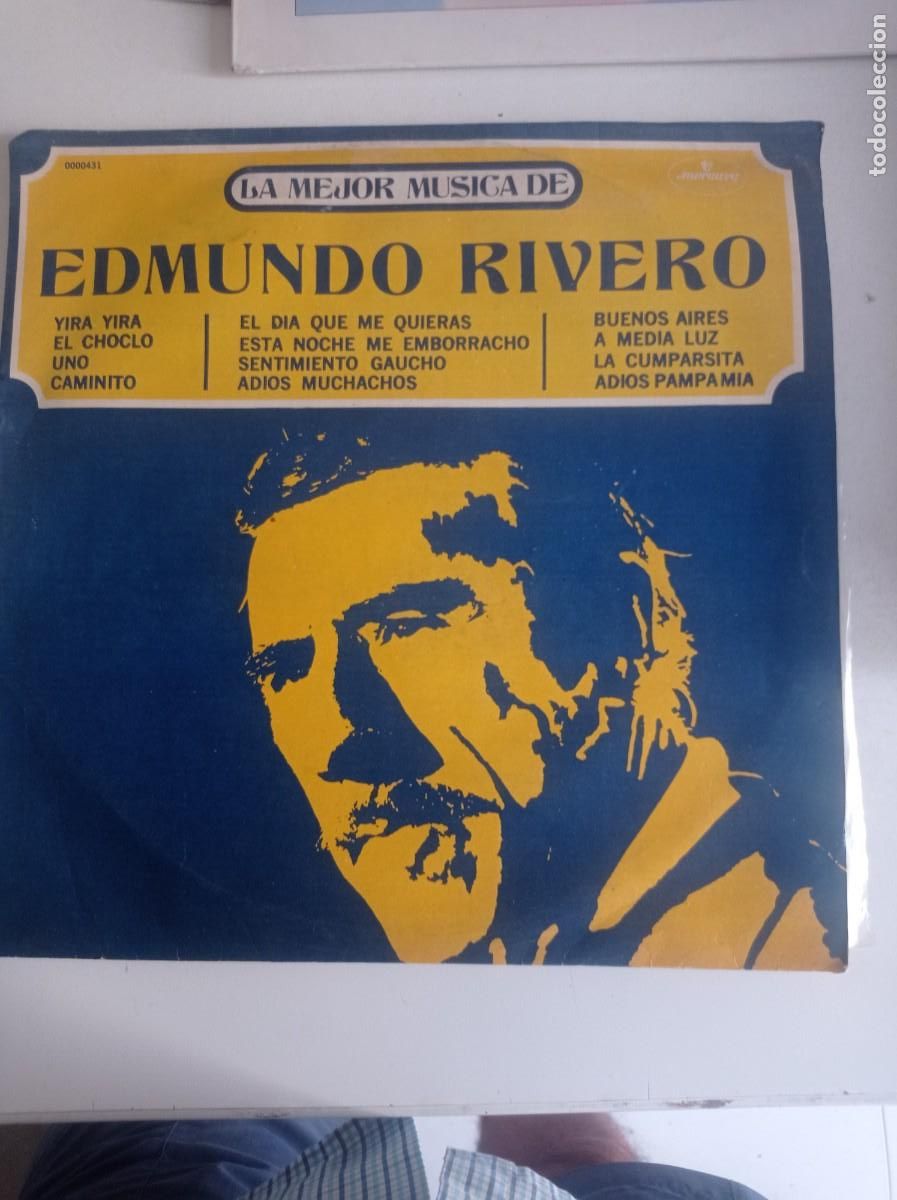 Discos de vinilo: Antiguo LP de Edmundo Rivero - Foto 1