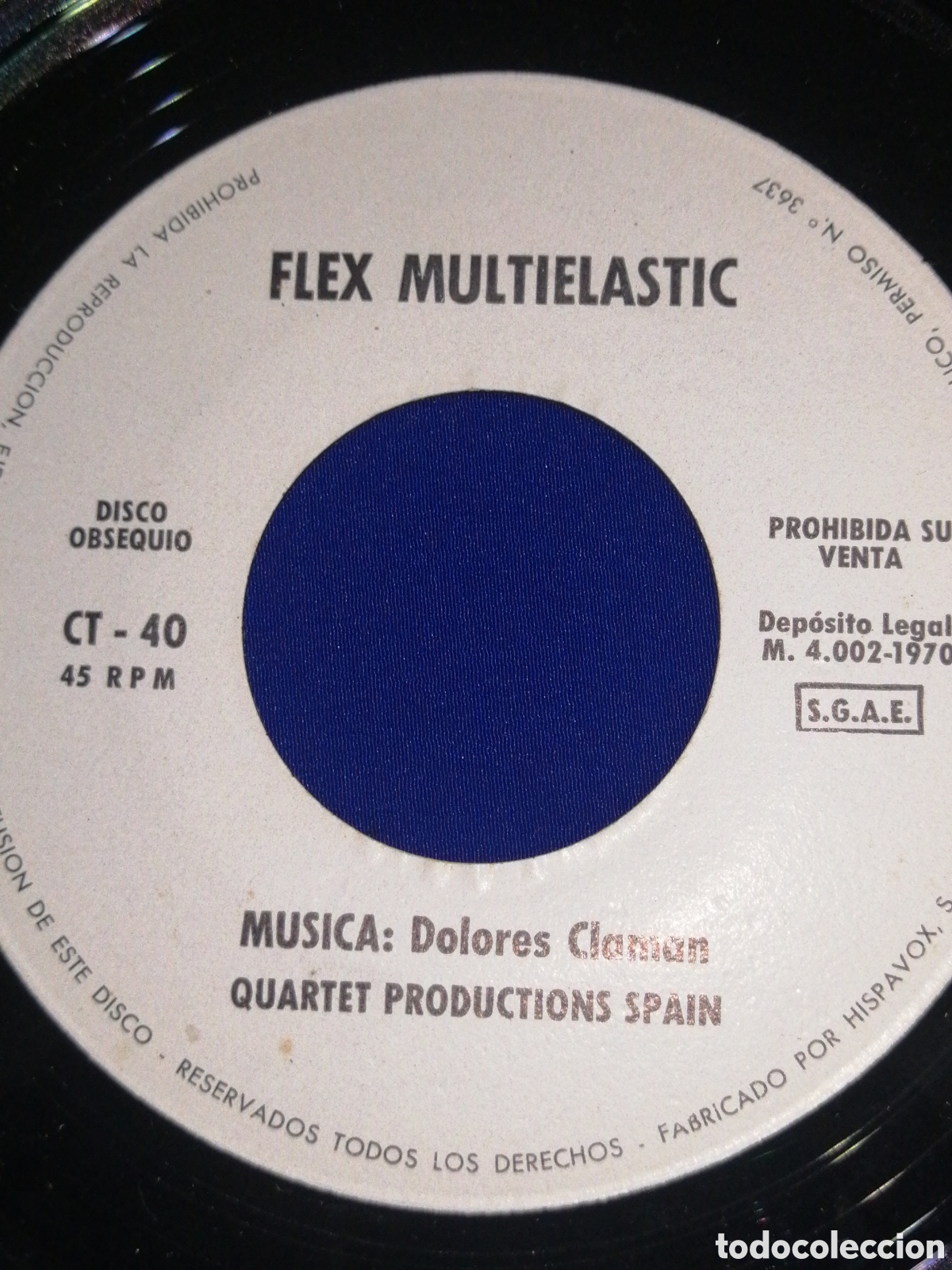 Discos de vinilo: FLEX MULTIELASTIC - MULTICLASTIC PUBLICIDAD CANCI&Oacute;N DIF&Iacute;CIL DE CONSEGUIR - Foto 4