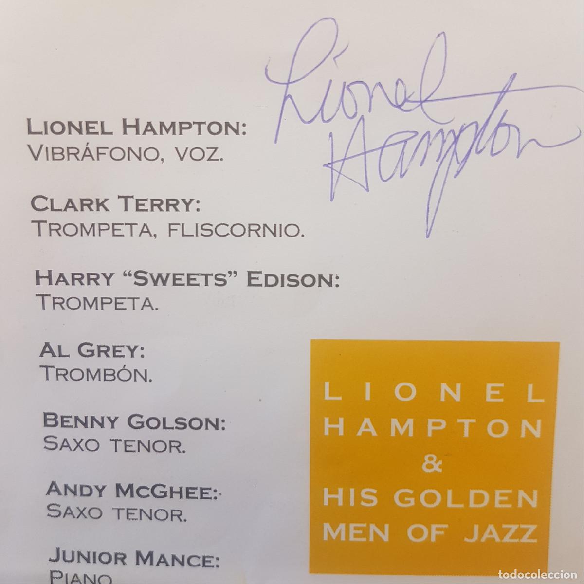Discos de vinilo: LIONEL HAMPTON AND BENNY GOLSON. PROGRAMA CON AUTOGRAFOS - Foto 2