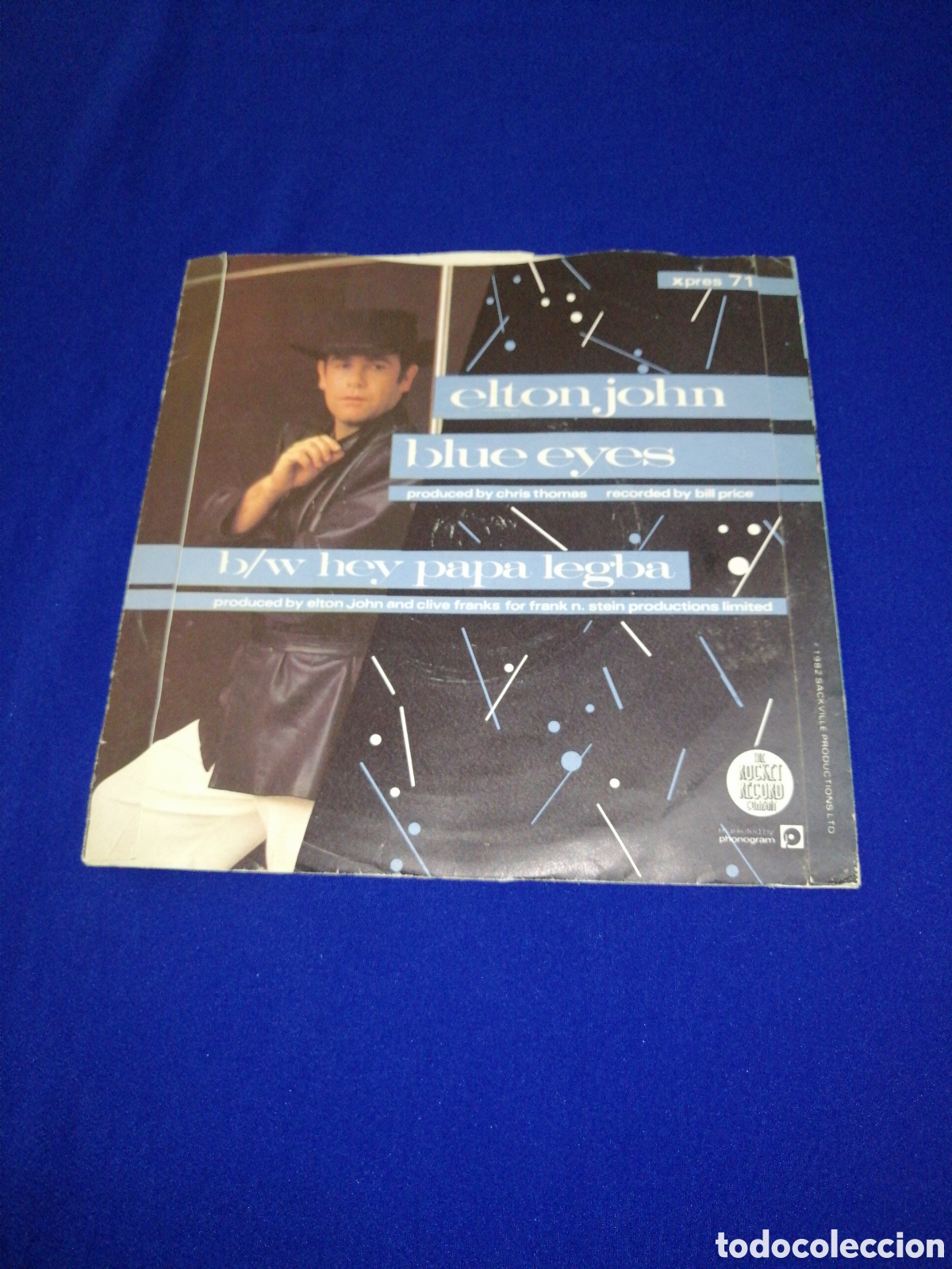 Discos de vinilo: ELTON JOHN BLUE EYES 1982 - Foto 2