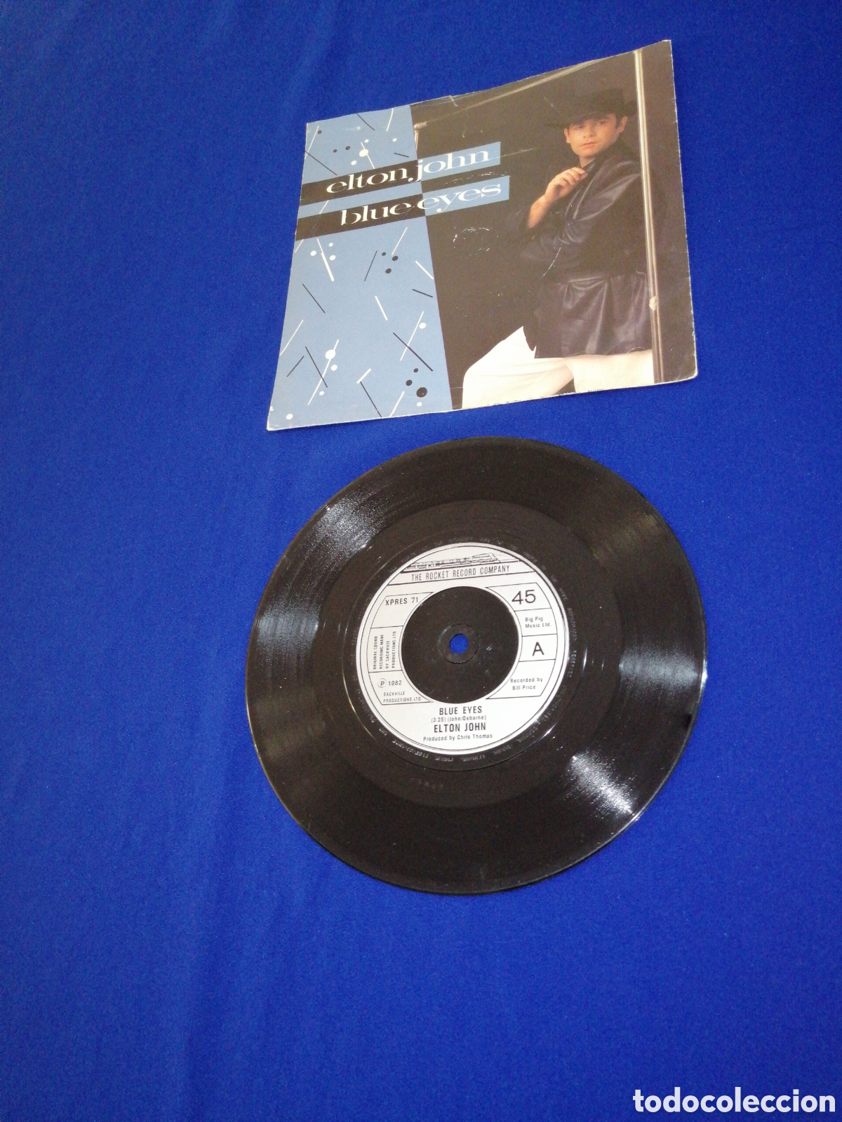 Discos de vinilo: ELTON JOHN BLUE EYES 1982 - Foto 3