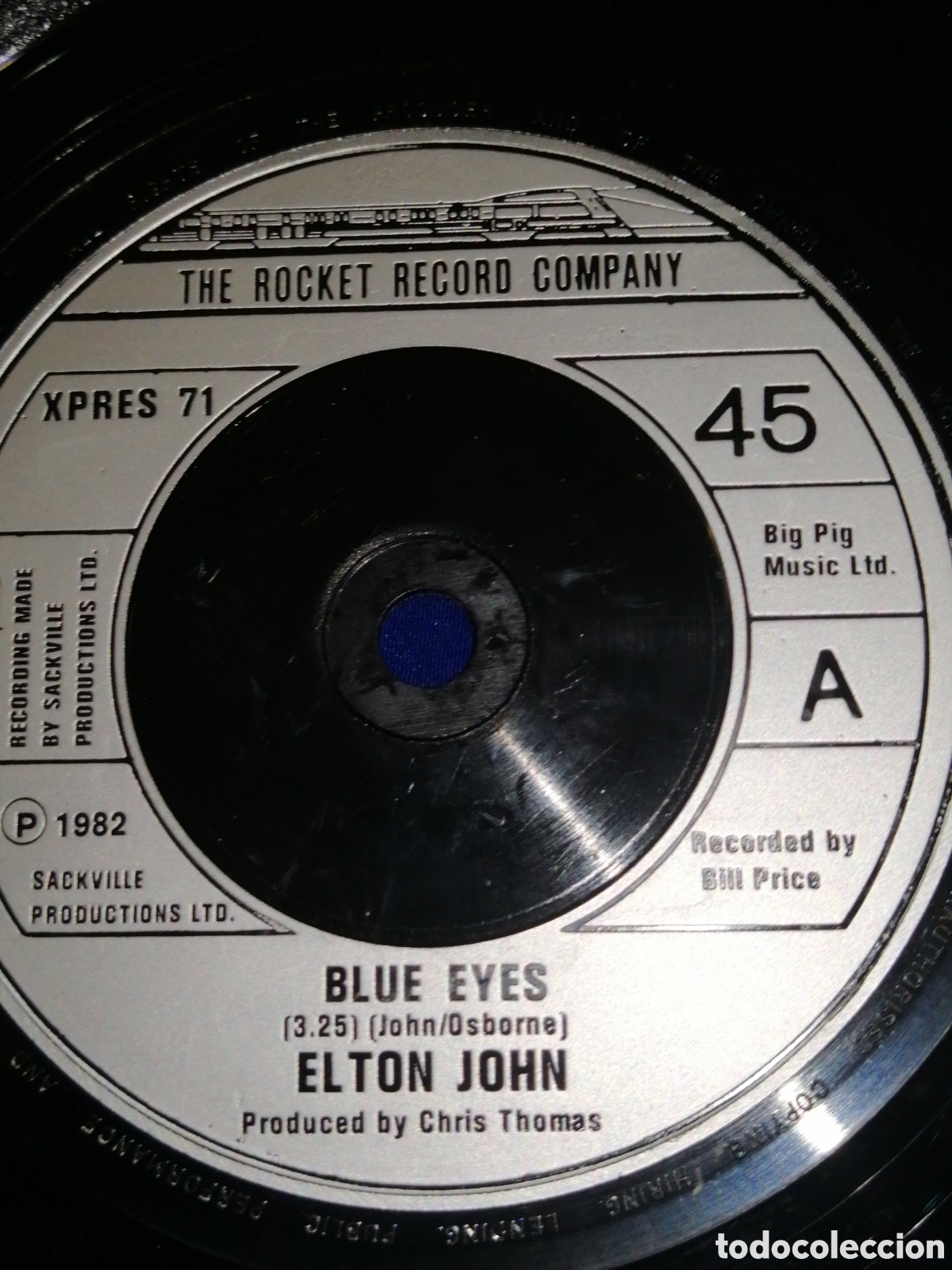 Discos de vinilo: ELTON JOHN BLUE EYES 1982 - Foto 4