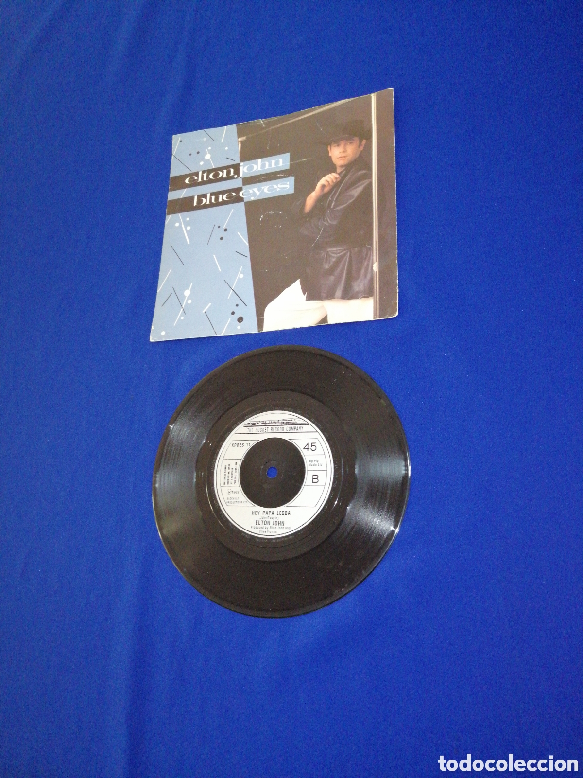 Discos de vinilo: ELTON JOHN BLUE EYES 1982 - Foto 5