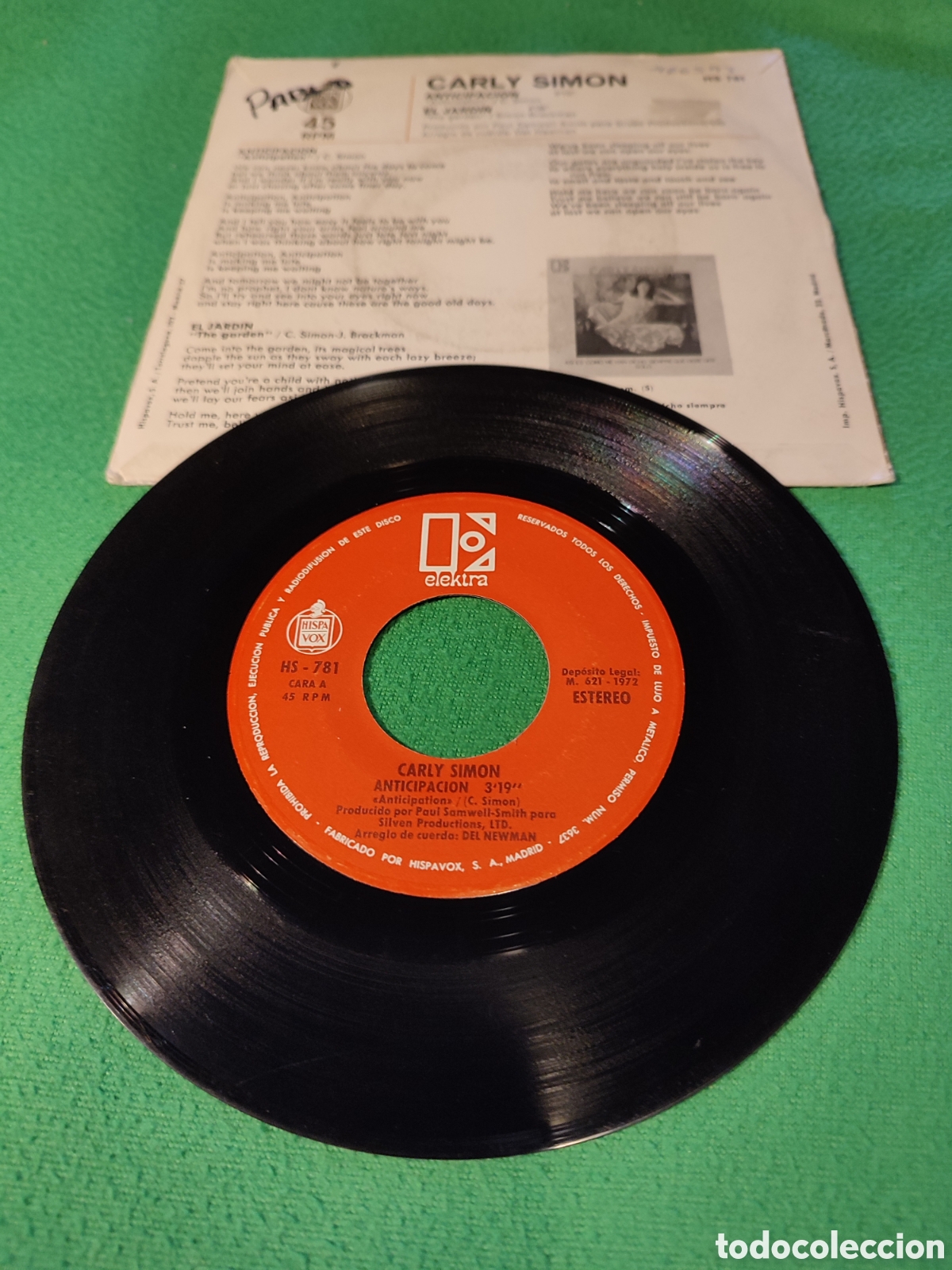 Discos de vinilo: Carly Simon - Anticipaci&oacute;n - Foto 2