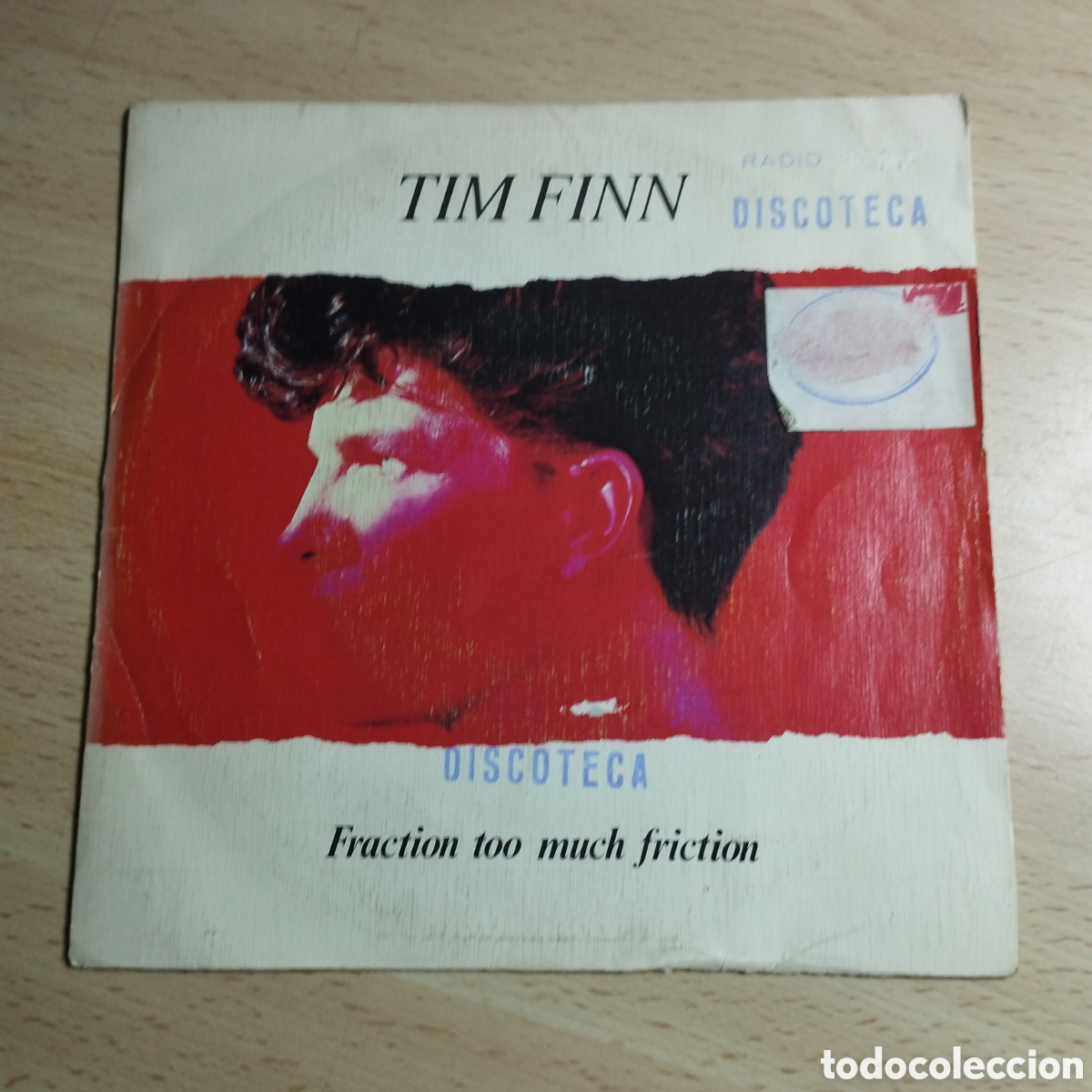 Discos de vinil: Single 7&rdquo; PROMO a una cara. Tim Finn 1983 Fraction todo much friction.