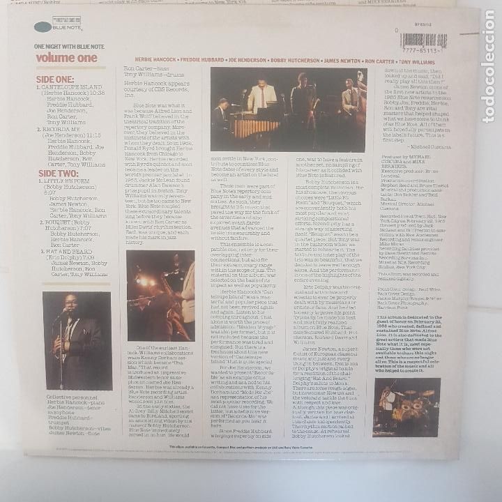 Discos de vinilo: ONE NIGHT WITH BLUE NOTE. 1985. VOL. 1 - Foto 2