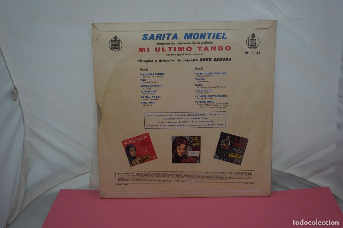 Discos de vinilo: LP - SARITA MONTIEL - EL ULTIMO TANGO - Foto 3