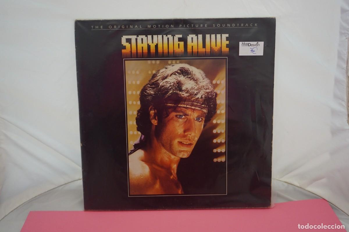 Discos de vinilo: LP - STAYING ALIVE - BANDA SONORA ORIGINAL - Foto 1