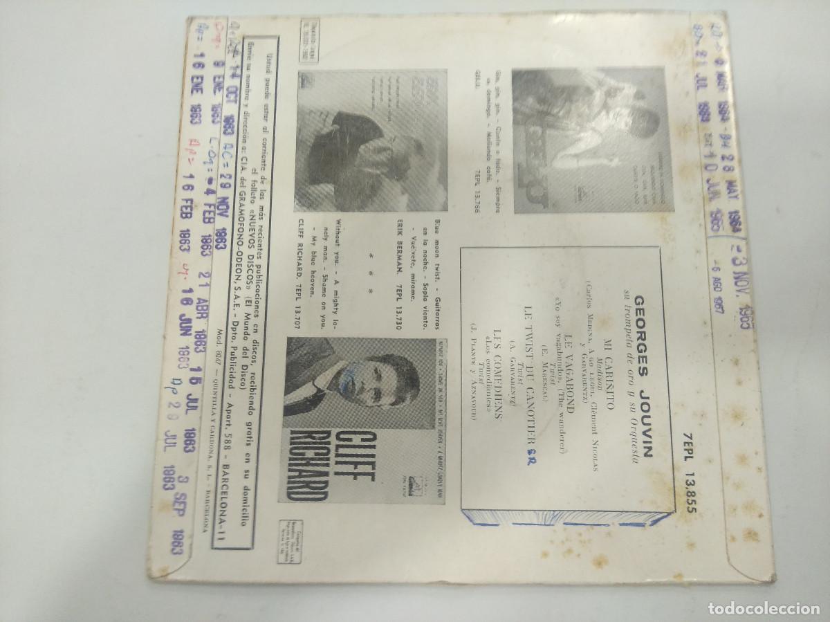 Discos de vinilo: GEORGES JOUVIN/MI CARI&Ntilde;ITO/SINGLE. - Foto 3