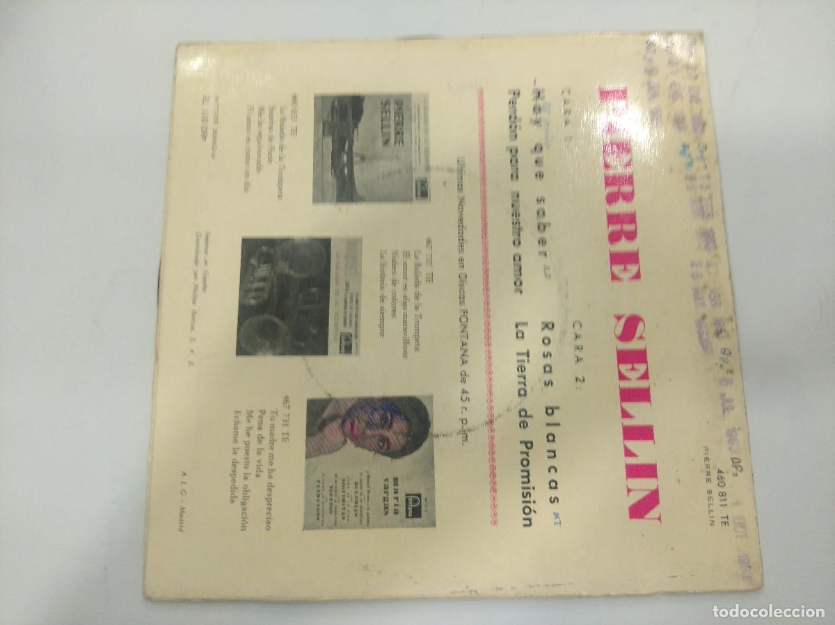 Discos de vinilo: PIERRE SELLIN/HAY QUE SABER/SINGLE. - Foto 3