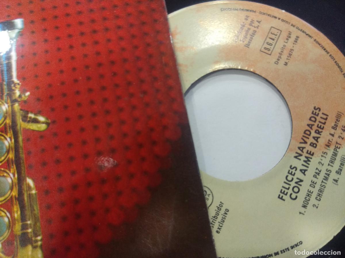Discos de vinilo: AIME BARELLI/NOCHE DE PAZ/SINGLE. - Foto 2