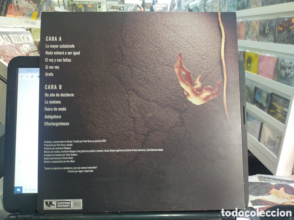 Discos de vinilo: Loudly lp el factor grotesco 2017 - Foto 2