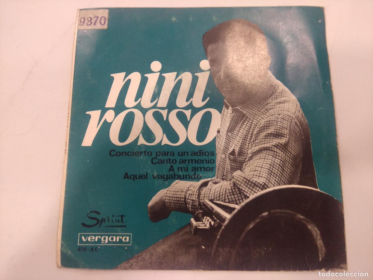 Discos de vinilo: NINI ROSSO/CONCERTO PER UN ADDIO/SINGLE. - Foto 1