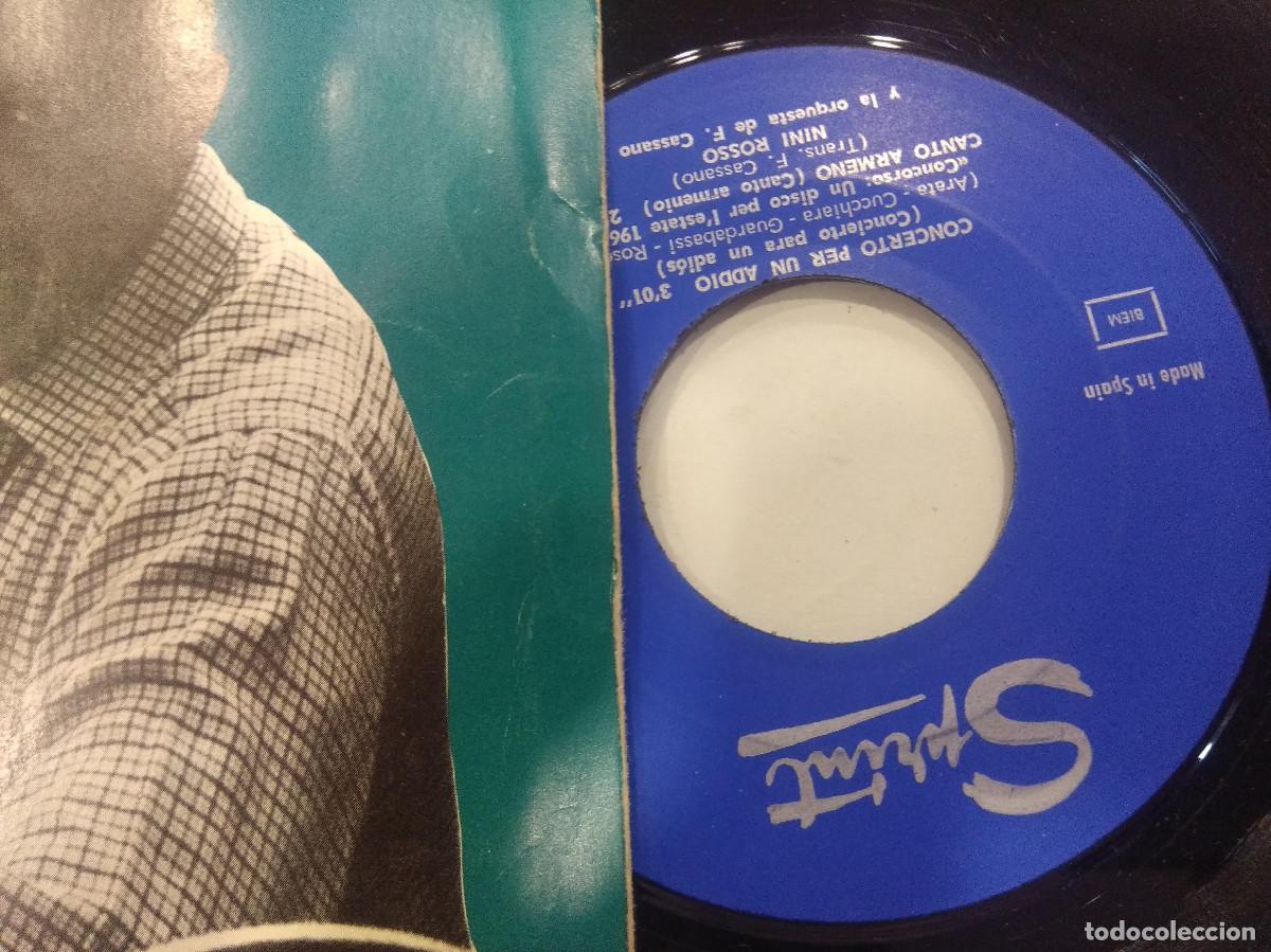 Discos de vinilo: NINI ROSSO/CONCERTO PER UN ADDIO/SINGLE. - Foto 2