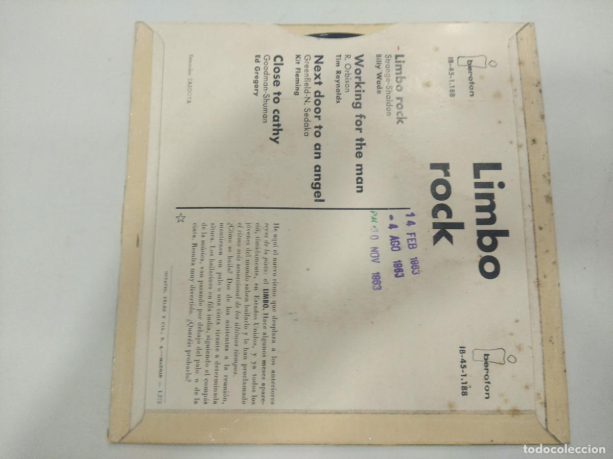 Discos de vinilo: LIMBO ROCK/SINGLE. - Foto 3