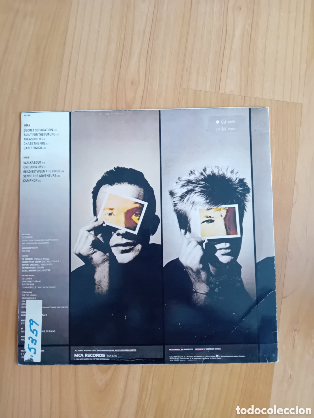 Discos de vinilo: THE FIXX. WALKABOUT - Foto 2
