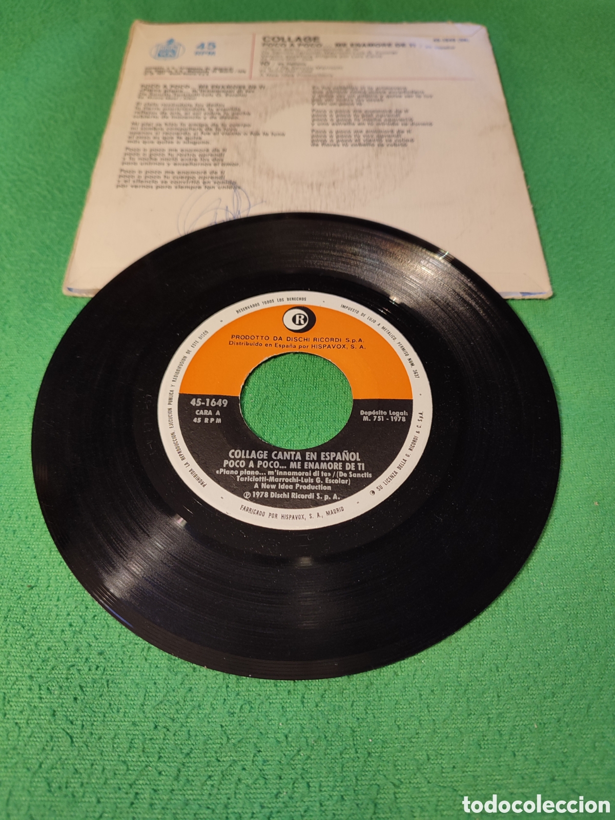 Discos de vinilo: Collage - Poco a poco me enamore de ti - Foto 2
