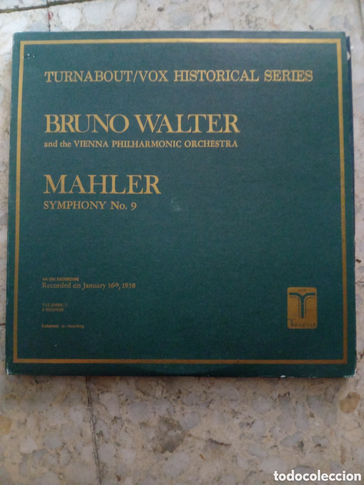 Dischi in vinile: 2 LP BRUNO WALTER MAHLER SYMPHONY N&ordm; 9 TURNABOUT VOX 1973