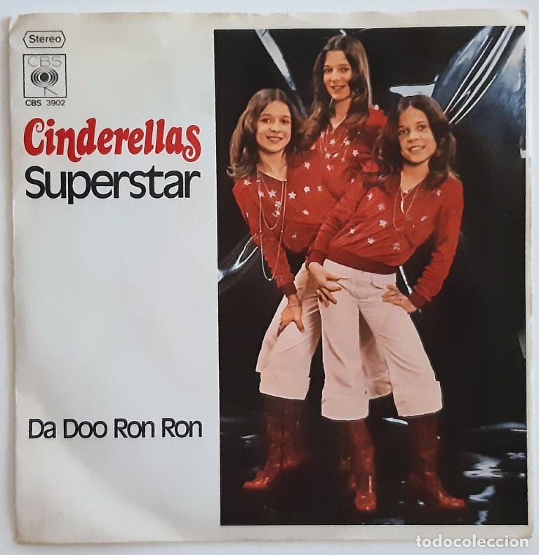 Discos de vinilo: Cinderellas. Superstar/ Da doo ron ron. CBS, Germany 1976 single - Foto 2
