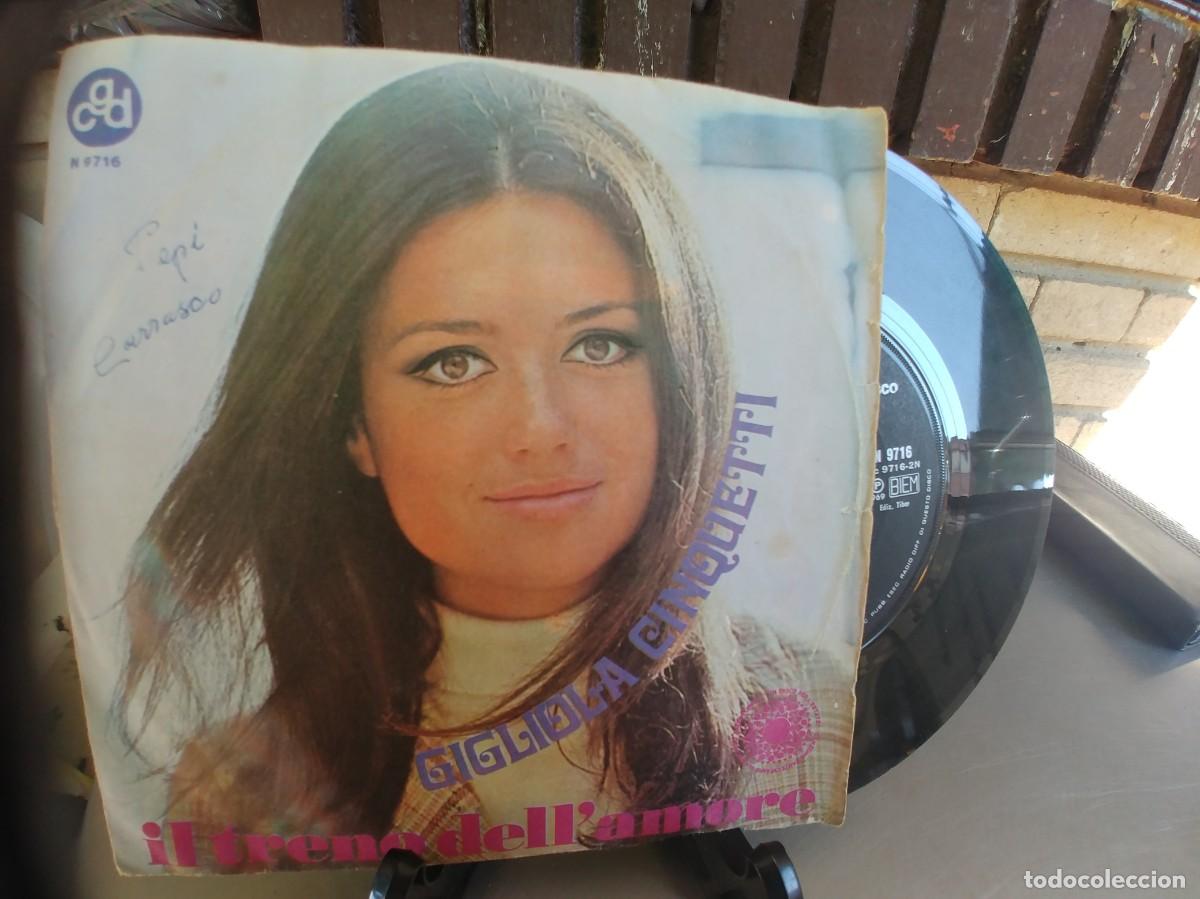 Discos de vinilo: GIGLIOLA CINQUETTI-SINGLE IL TRENO DELL AMORE