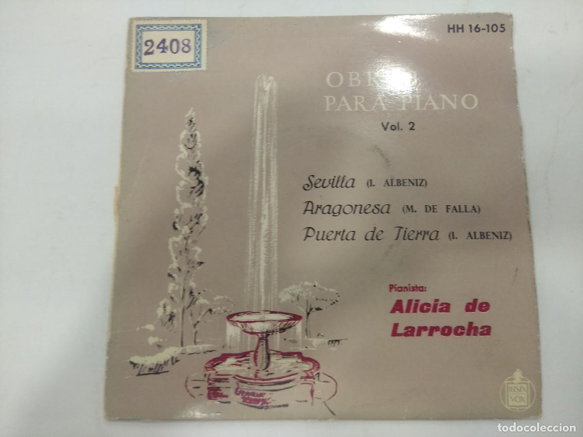 Discos de vinilo: ALICIA DE LARROCHA/SEVILLA/SINGLE. - Foto 1