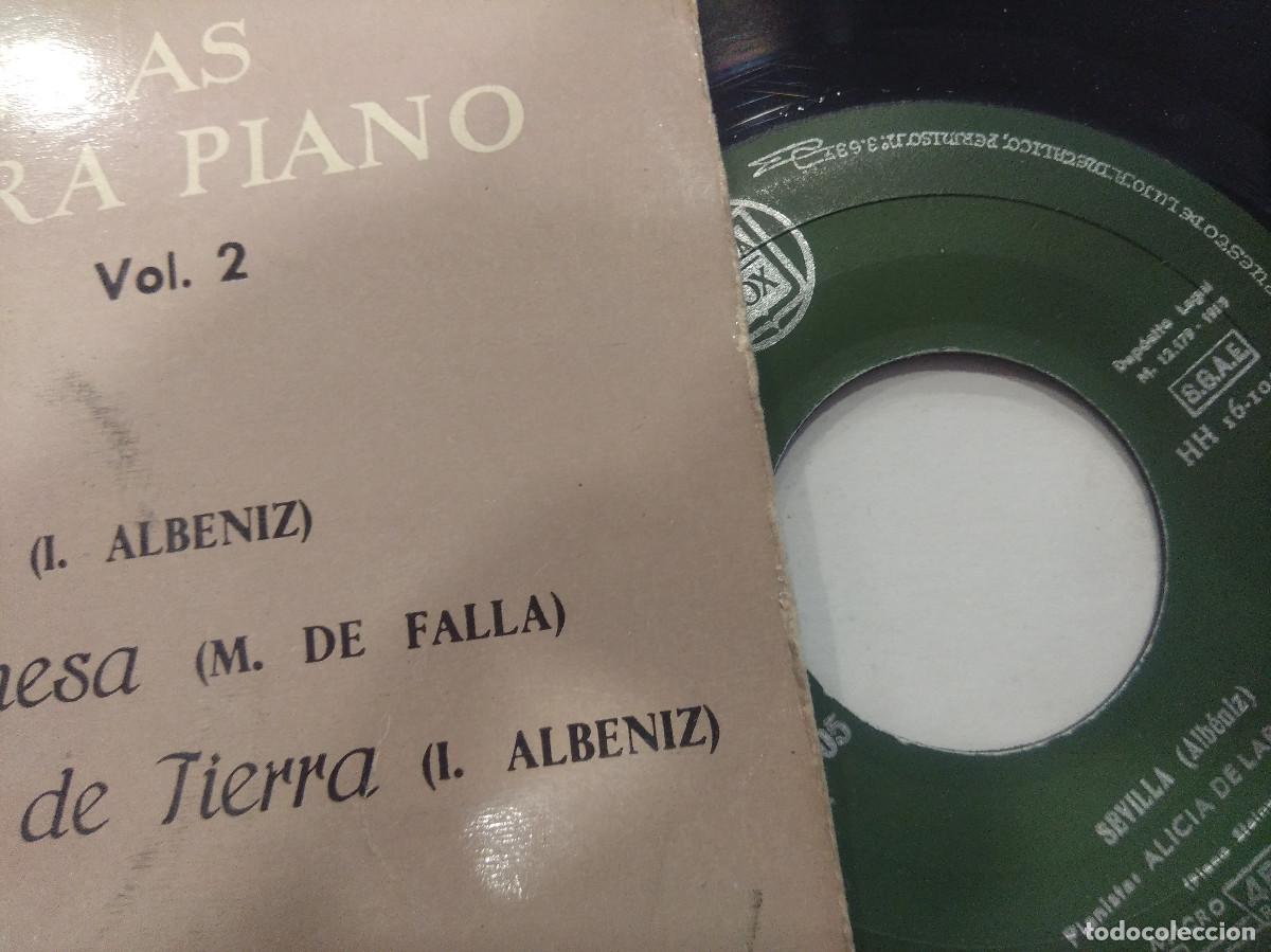 Discos de vinilo: ALICIA DE LARROCHA/SEVILLA/SINGLE. - Foto 2