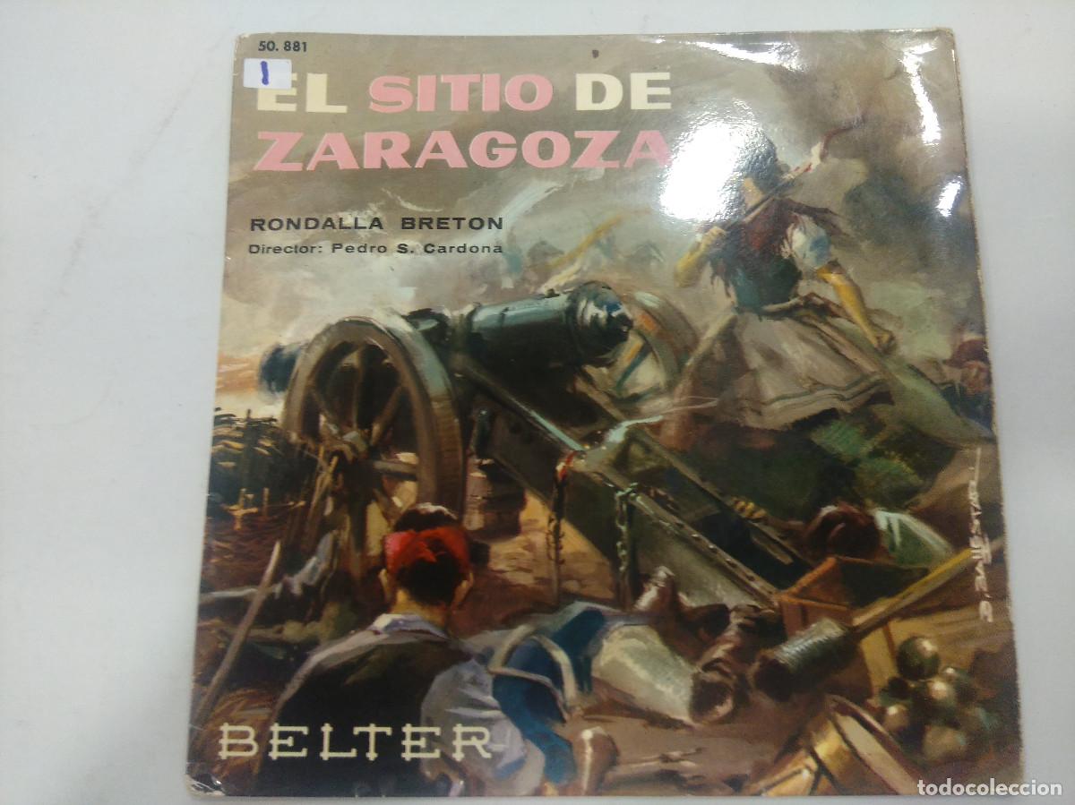 Discos de vinilo: EL SITIO DE ZARAGOZA/RONDELLA BRETON/SINGLE. - Foto 1