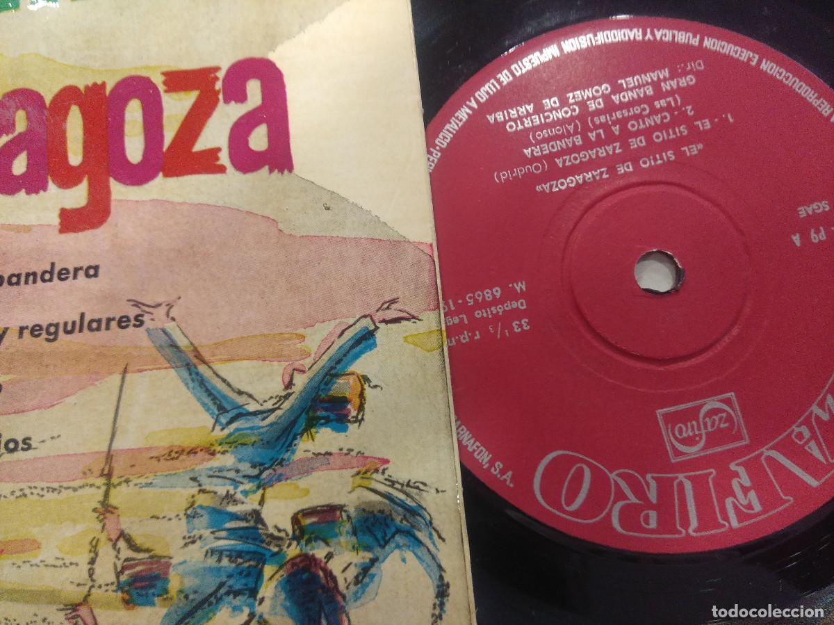 Discos de vinilo: EL SITIO DE ZARAGOZA/MANUEL GOMEZ DE ARRIBA/SINGLE. - Foto 2