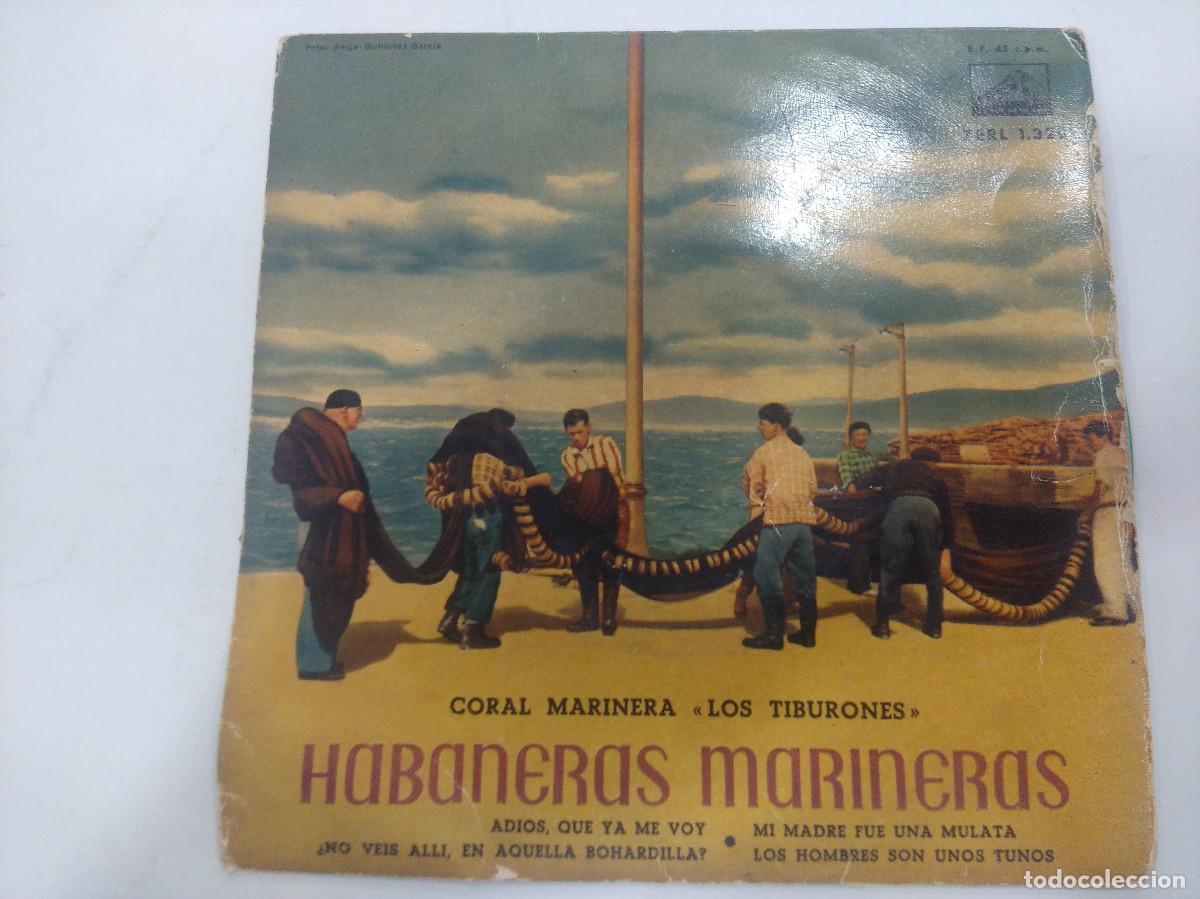 Discos de vinilo: CORAL MARINERA LOS TIBURONES/SINGLE VERDE. - Foto 1