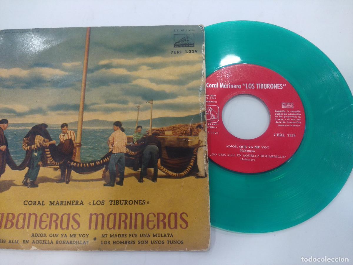 Discos de vinilo: CORAL MARINERA LOS TIBURONES/SINGLE VERDE. - Foto 3