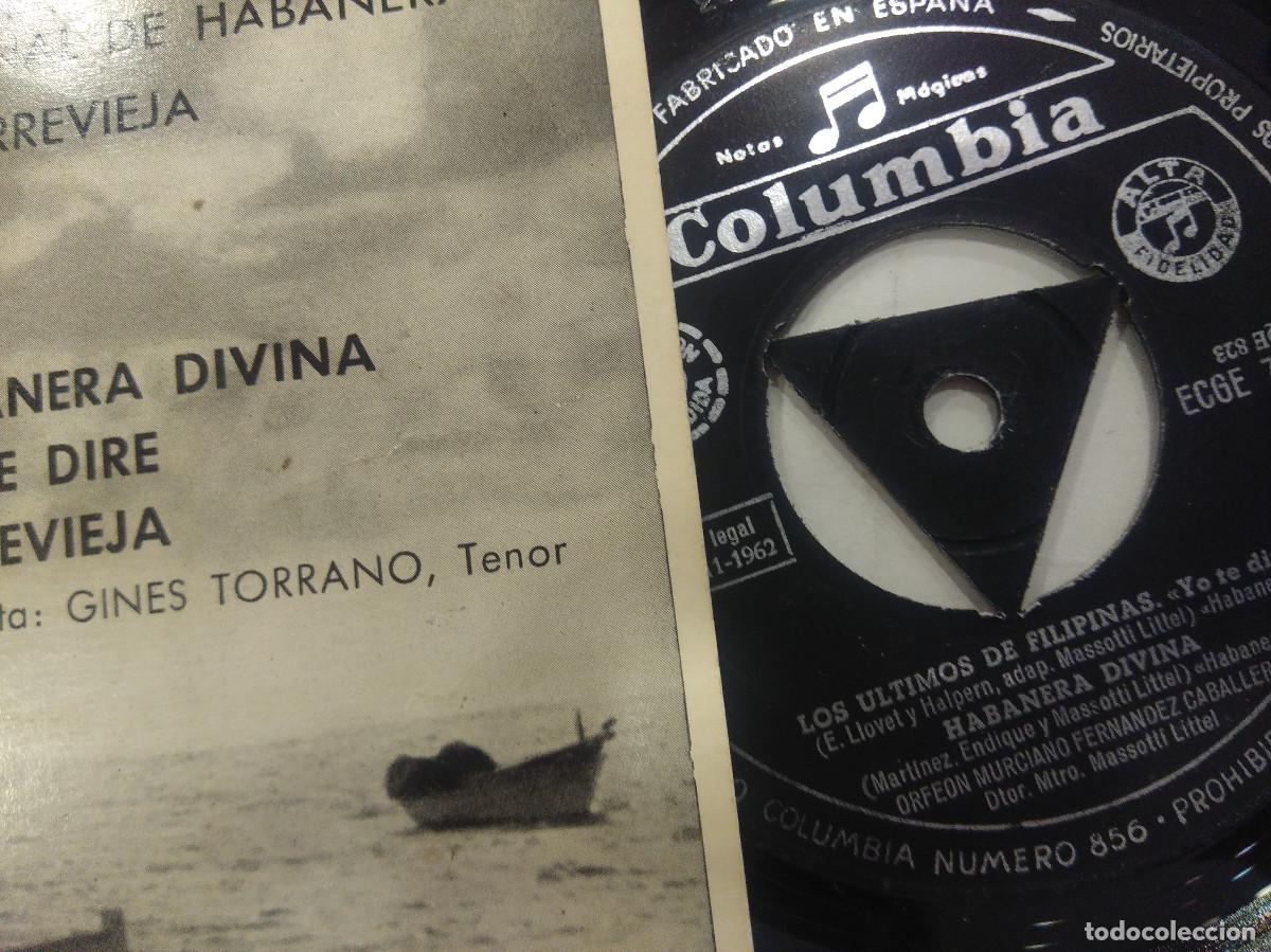 Discos de vinilo: ORFEON MURCIANO FERNANDEZ CABALLERO/SINGLE. - Foto 2