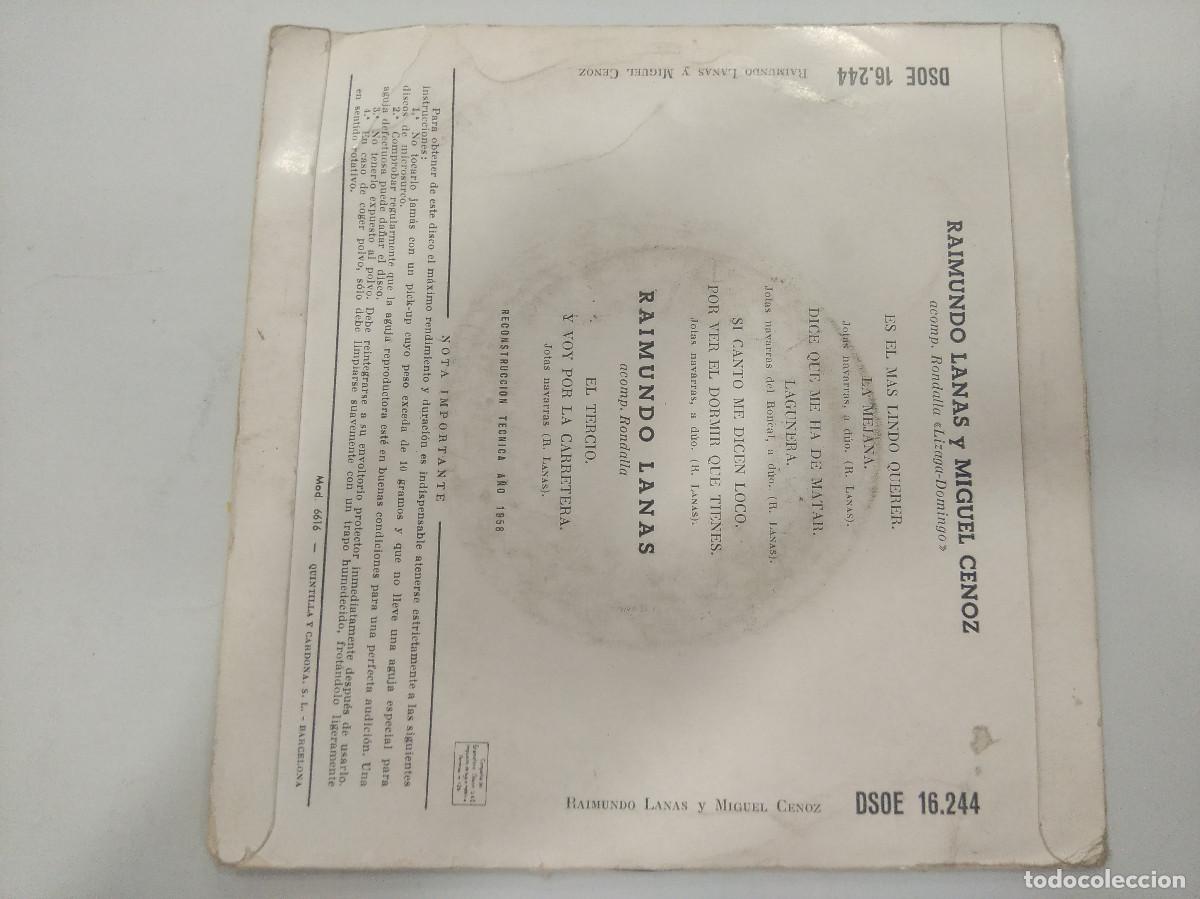 Discos de vinilo: RAIMUNDO LANAS/ES EL MAS LINDO QUERER/SINGLE. - Foto 3