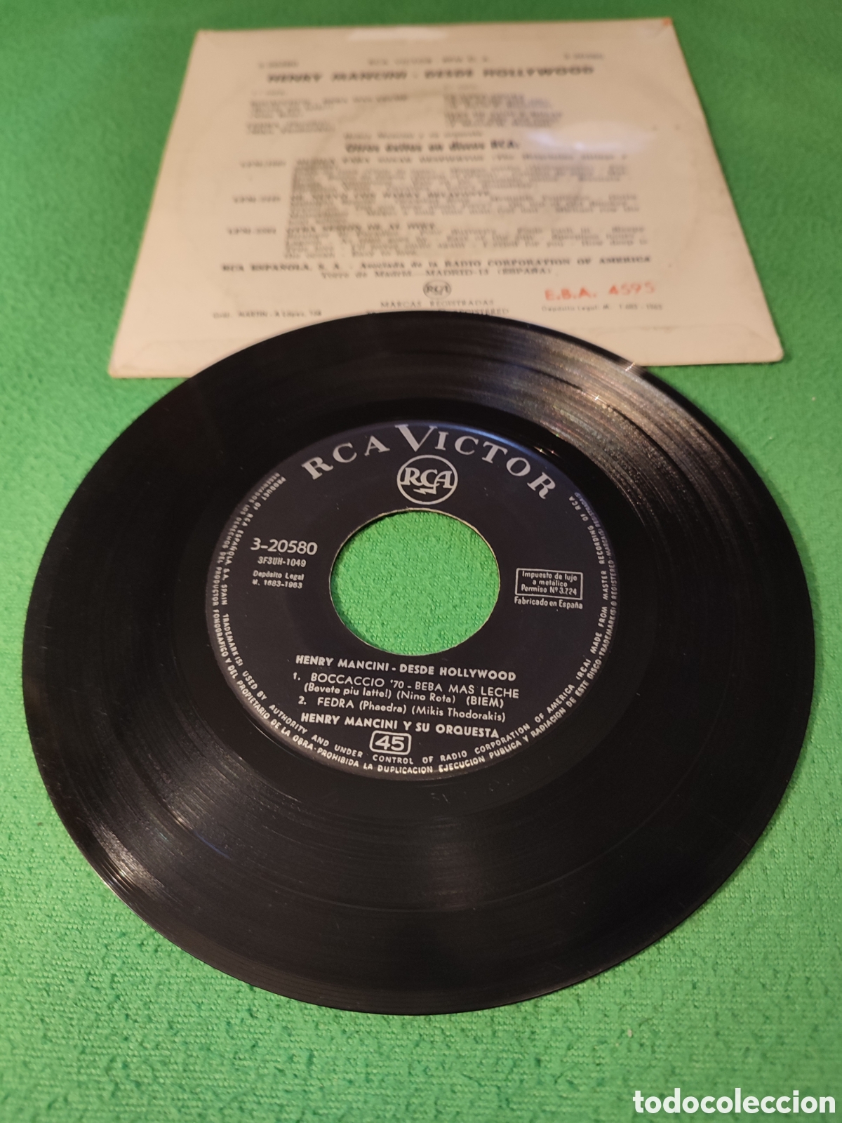 Discos de vinilo: Henry Mancini - Boccaccio 70 + 3 - Foto 2