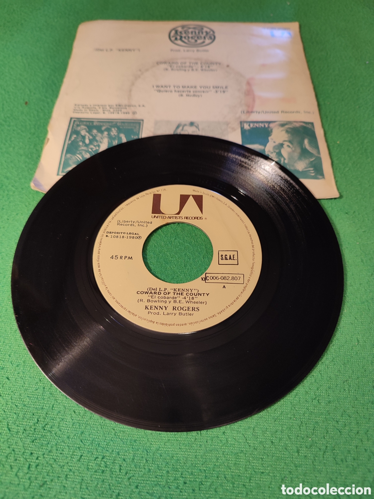 Discos de vinilo: Kenny Rogers -El cobarde - Foto 2
