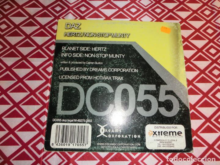 Discos de vinilo: DAZ - HERTZ / NON STOP MUNTY - Foto 2