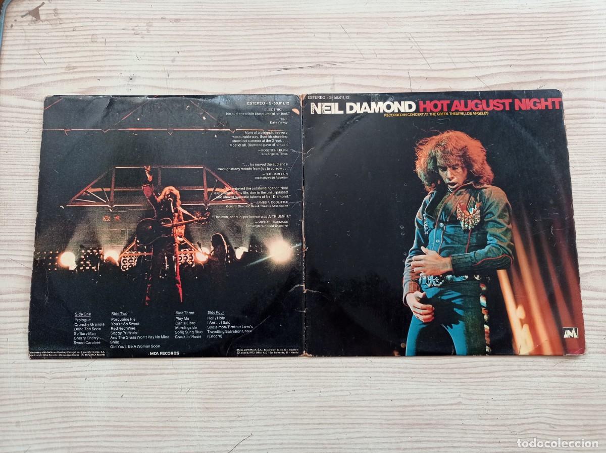 Discos de vinilo: Neil Diamond - Hot August Night - 2 LP - Lote 1 - Foto 1