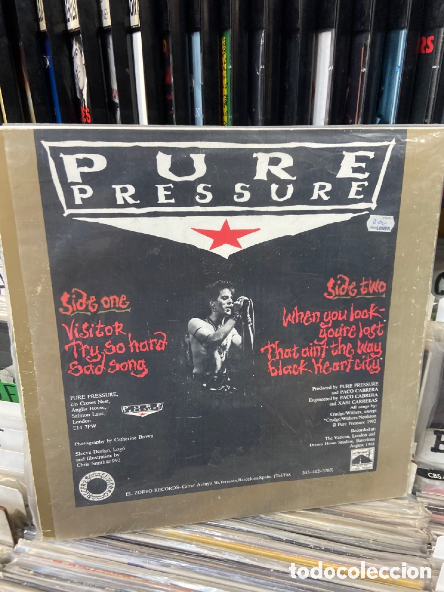 Discos de vinilo: Pure pressure bad face - Foto 2