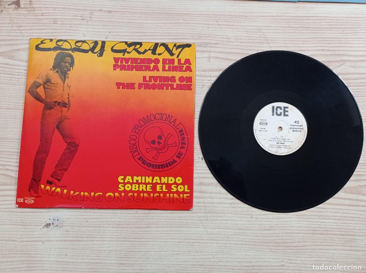 Discos de vinilo: Eddy Grant - Caminando Sobre El Sol - Walking On Sunshine - Single - Foto 2