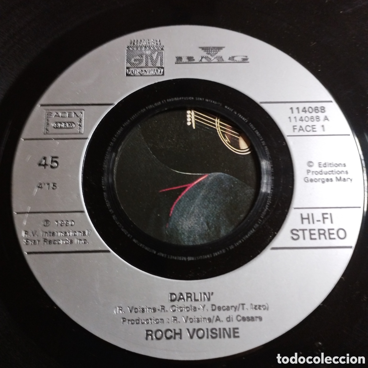 Discos de vinilo: Single 7&rdquo; Roch Voisine 1990 Germany .Darlin 2 versiones. - Foto 3