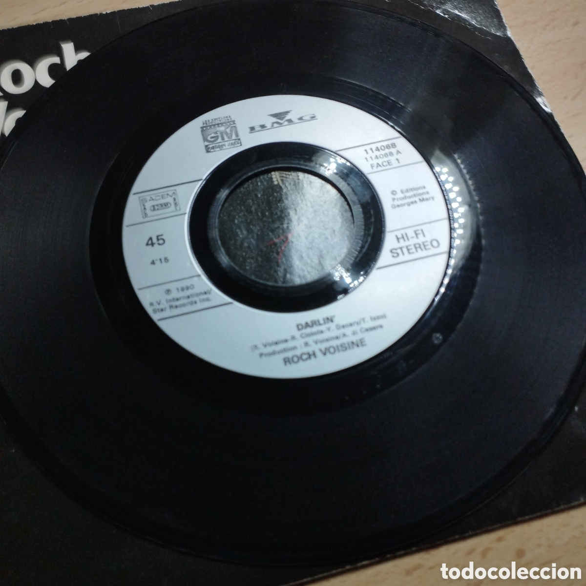 Discos de vinilo: Single 7&rdquo; Roch Voisine 1990 Germany .Darlin 2 versiones. - Foto 4