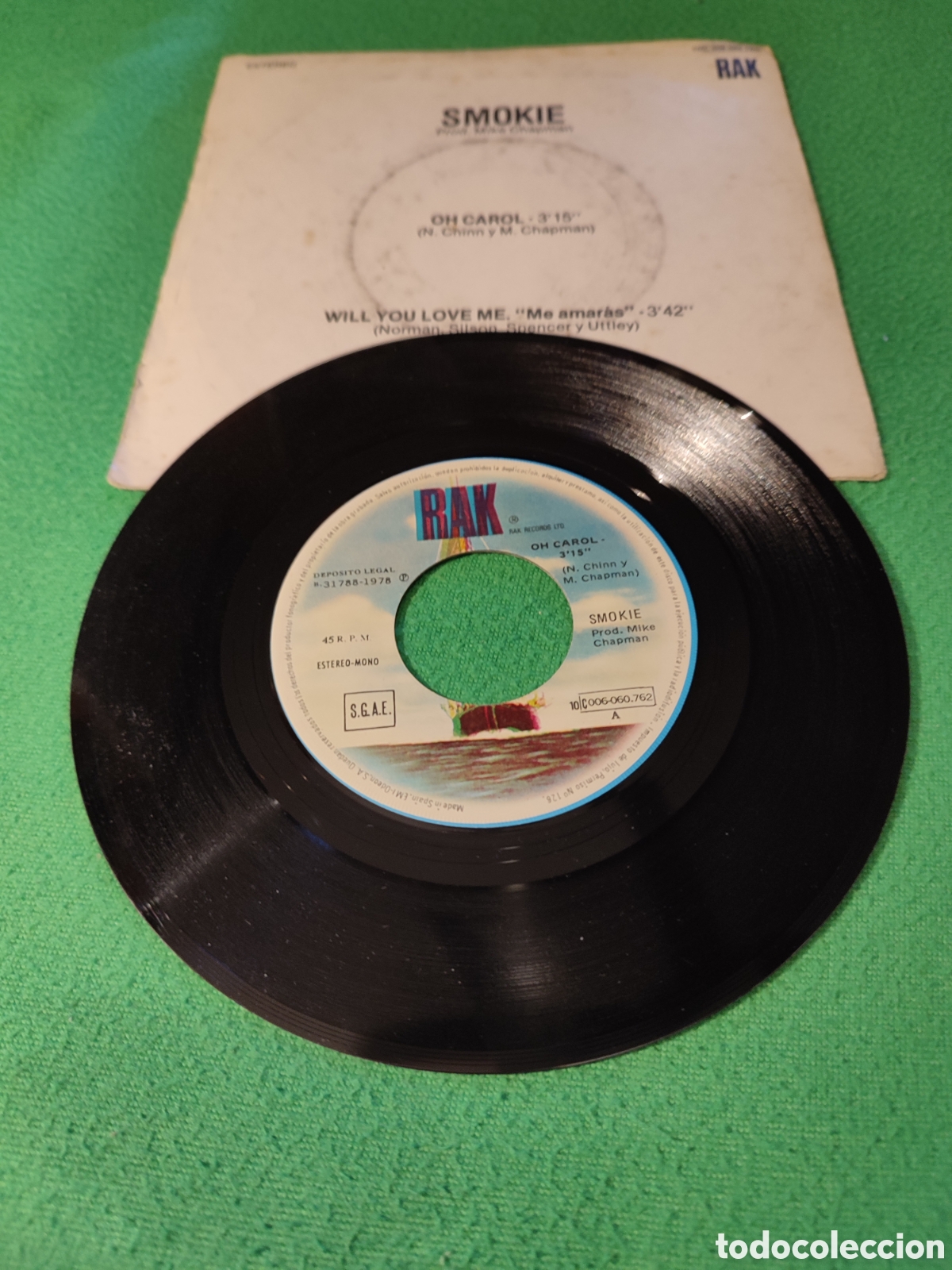Discos de vinilo: Smokie - Oh Carol - Foto 2